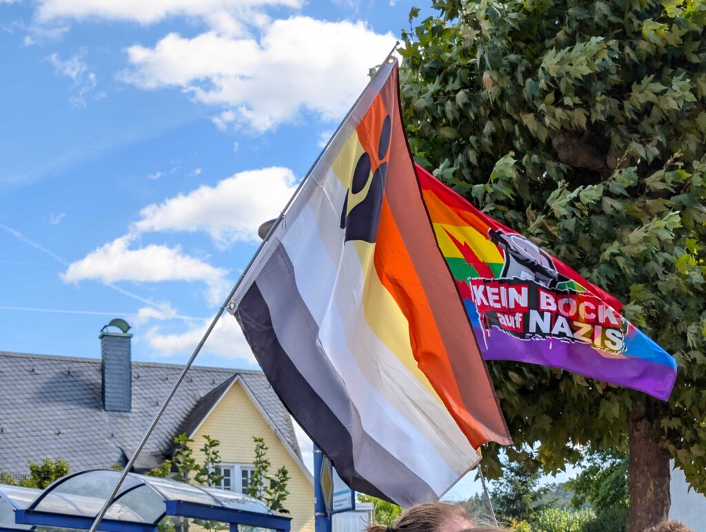 1. Odenwälder CSD in Michelstadt csd fahnen