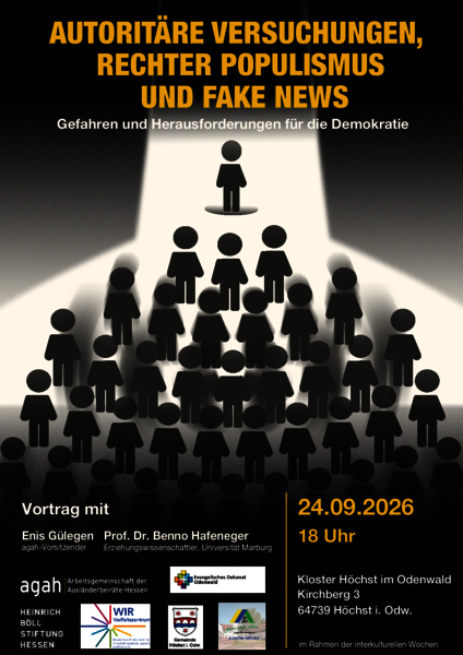 Vortrag: Autoritäre Versuchungen, rechter Populismus und Fake News plakat 24.09. hoechst.i.odw